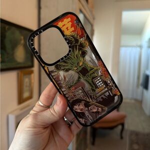 Casetify Vintage Japanese Monster Poster Graphic iPhone 15 Pro Magsafe Case